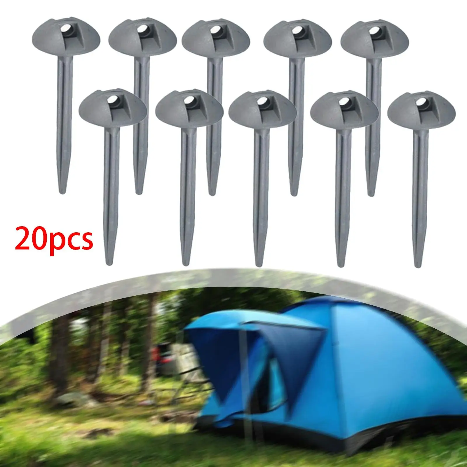 2x 10Pcs Tent Stakes Garden Stakes Camping Tents Nails Domed Shaped Tent Pegs Portable Ground Nail for Yard Camping Beach tent pegs camping tent accessories
