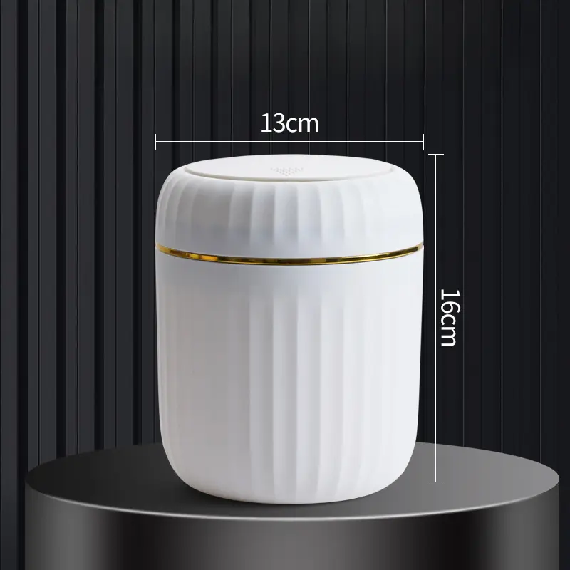 Mini Desktop Trash Can with Lid Garbage Waste Bin Organizer Bedroom Office Desk Storage Box Made Durable Plastic Home Supplies - Image 9