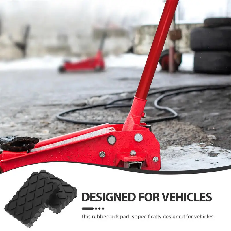 1/2Pcs Car Jack Rubber Pad Lift Blocks Floor Cars Parts Jacks Automotive Camper Stabilizer Pads