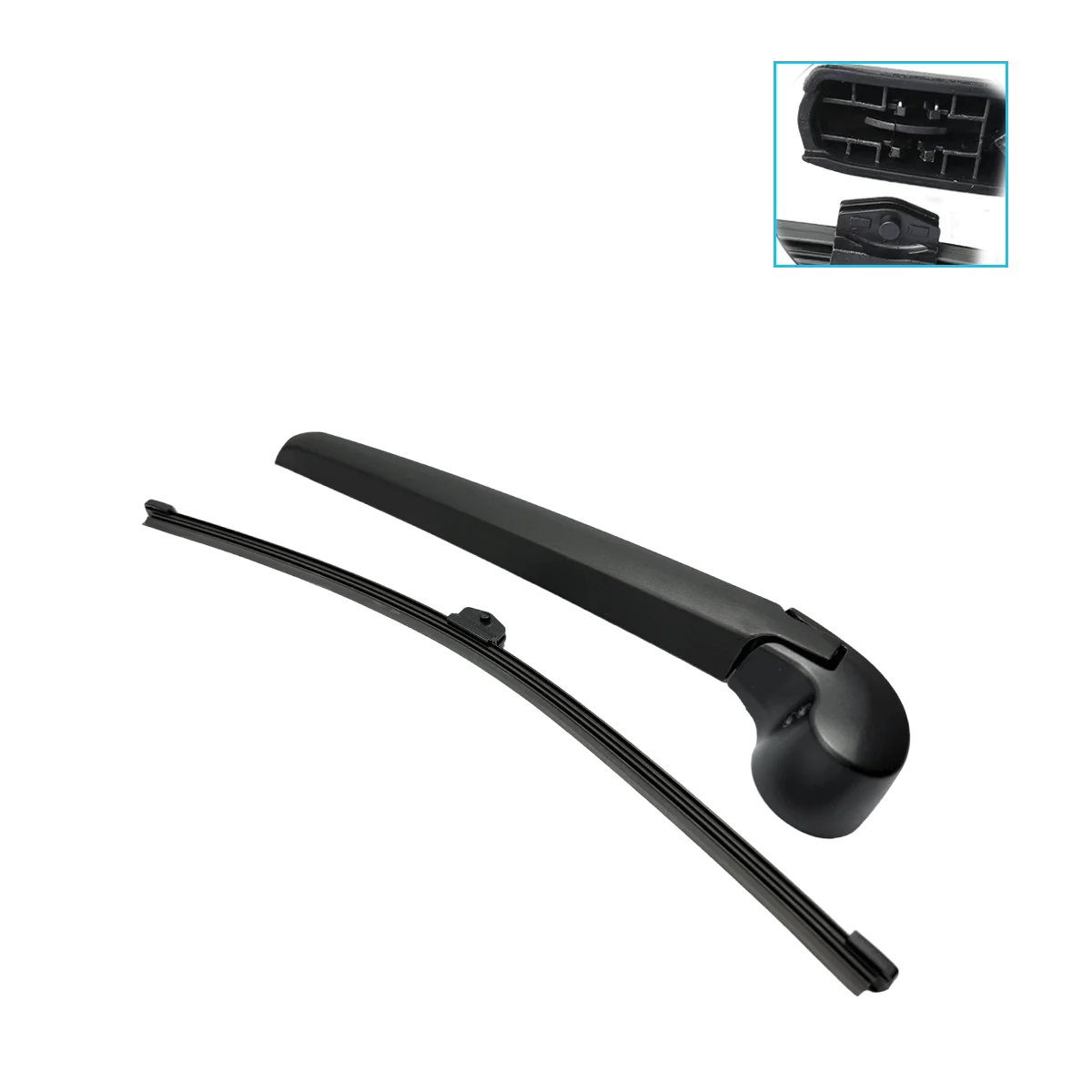 Premium Rear Wiper Blade & Arm Set - Efficient Tailgate Window Rain Brush