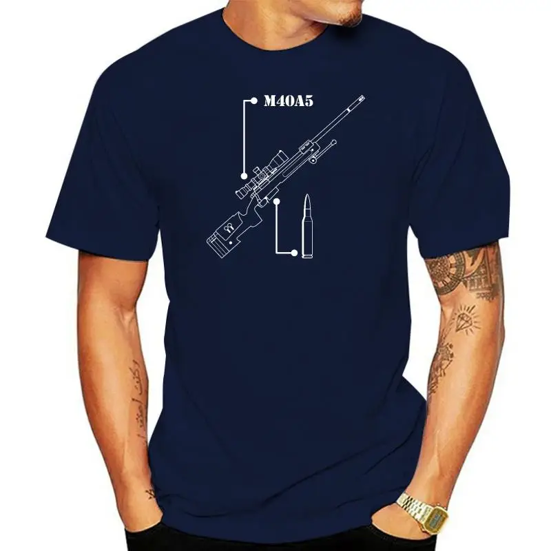 Sniper Rifle Warzone Edition Maglietta Verde Militare M40 Marksman Shooter Crea T-Shirt Per Magliette In Cotone Da Uomo