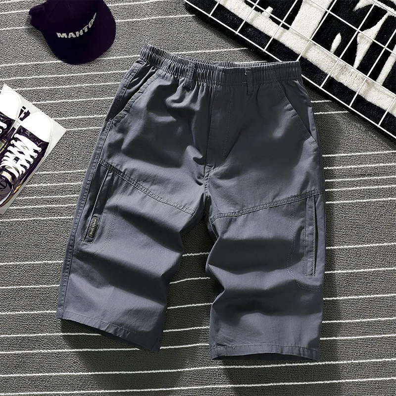 Summer Shorts Men's Overalls Large Size Cotton Casual Sports High Quality Cotton Men's Wear Work Tactical Army Knee Pants
