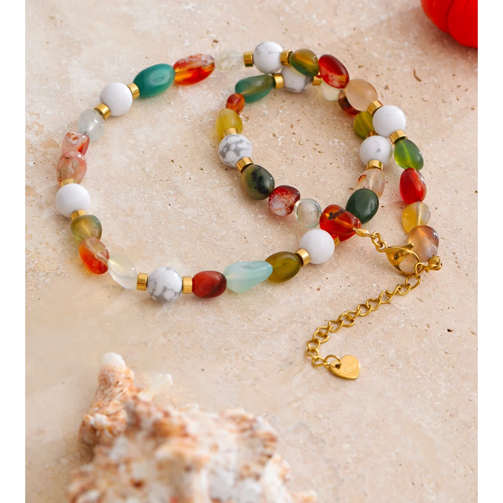 Yhpup Handmade Necklace Stainless Steel Water Resistant