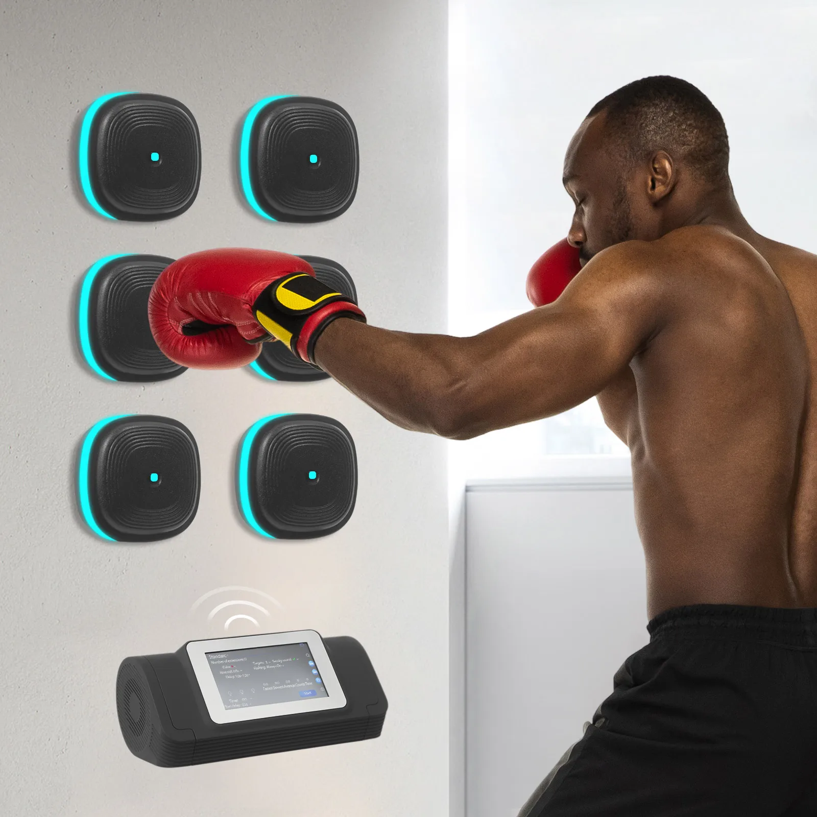 6/8 Boxing Target Workout Machine Music Split Boxing Machine Fitness Equipment Bluetooth 6 Colors For Home Exercise music boxing toys