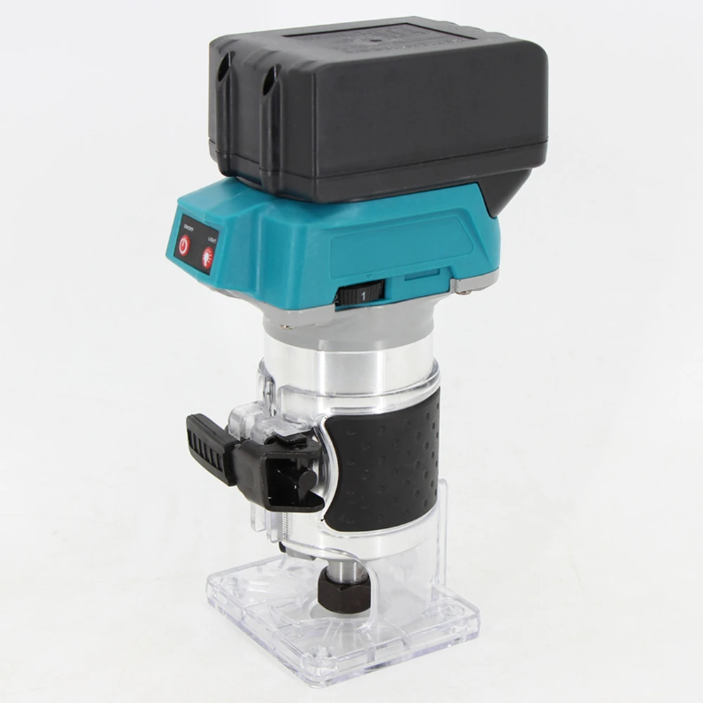 1850W Brushless Electric Trimmer Router Wood Milling Machine Speed Adjustable Carpentry Manual Trimming Tools Wood Engraving
