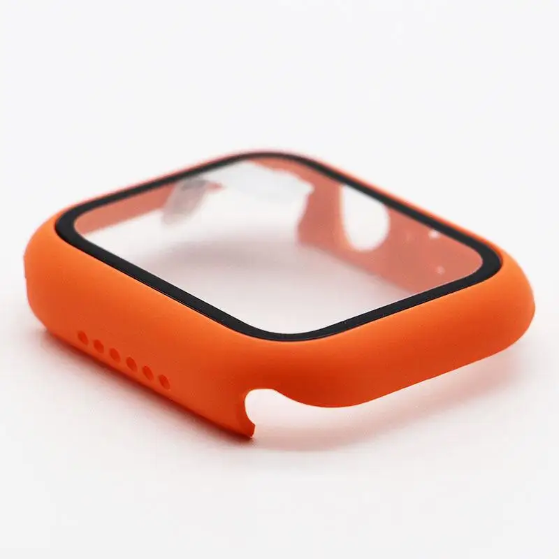 Premium Tempered Glass Apple Watch Case with PC Bumper Protector