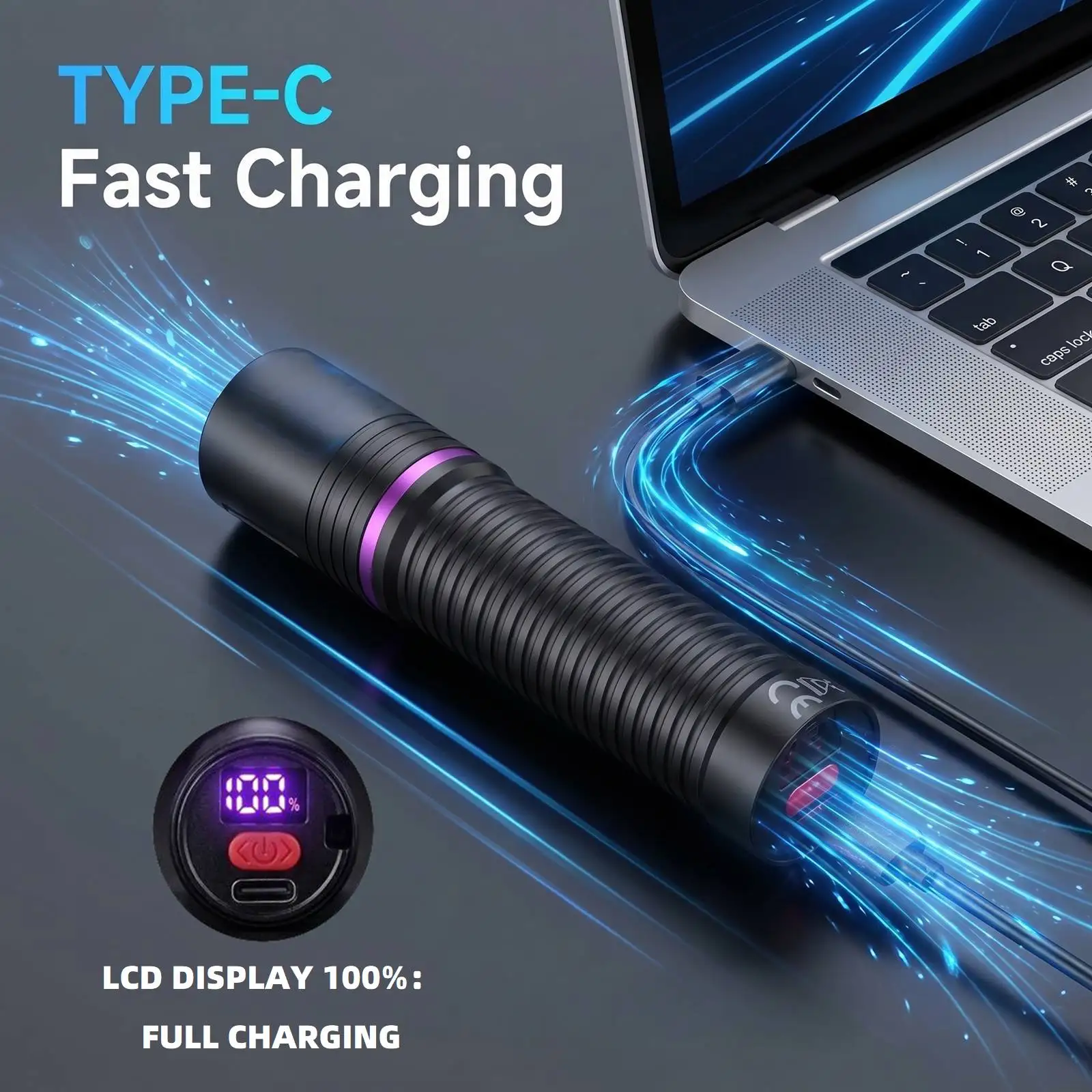 보라색 흰색 듀얼 라이트 2 in 1 395/365nm 자외선 손전등 USB 충전식 라이트 애완동물 얼룩 탐지 랜턴
