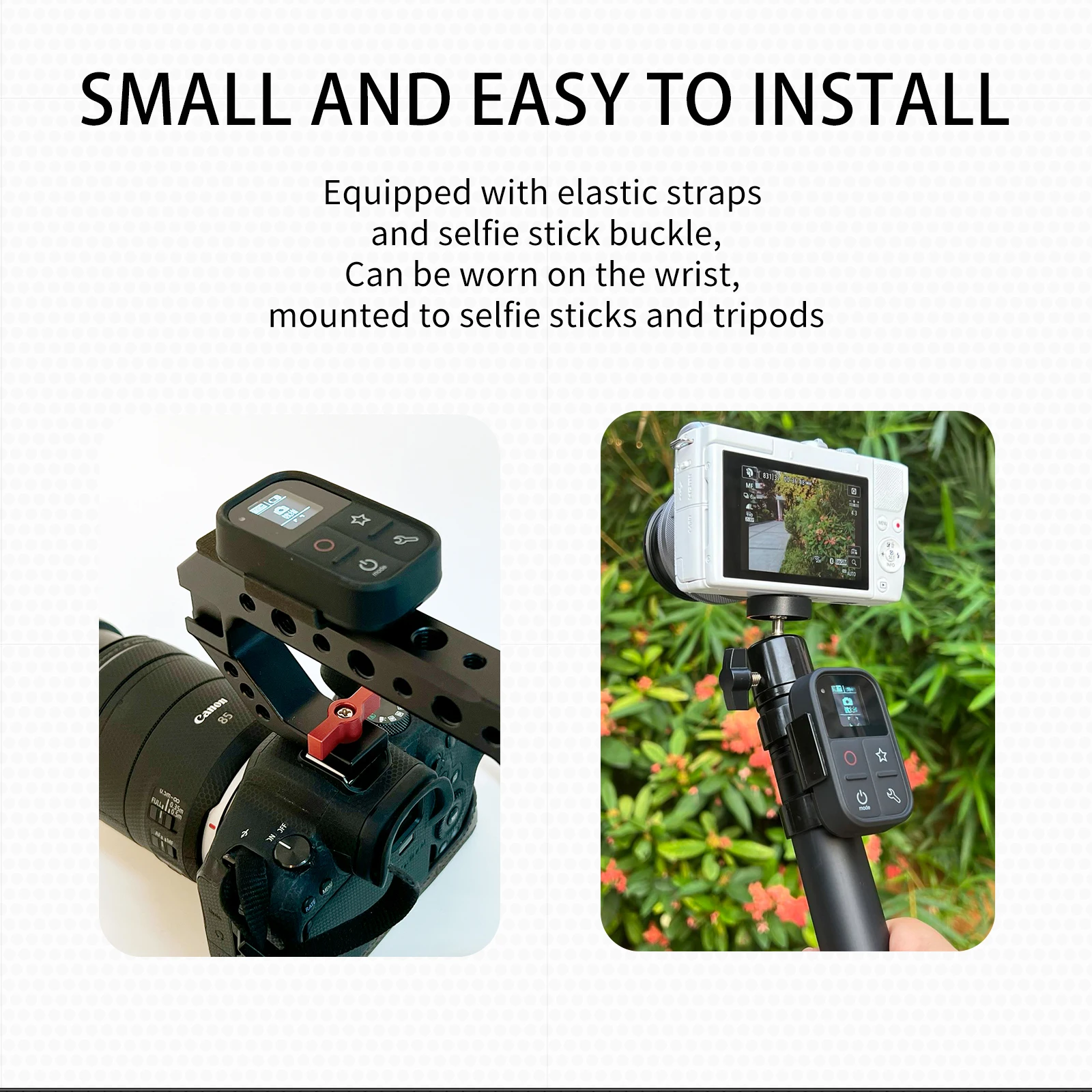 Remote Control for Canon Cameras Compatible with BR-E1 R5 R6 G7X3 G5 M50M2 200D