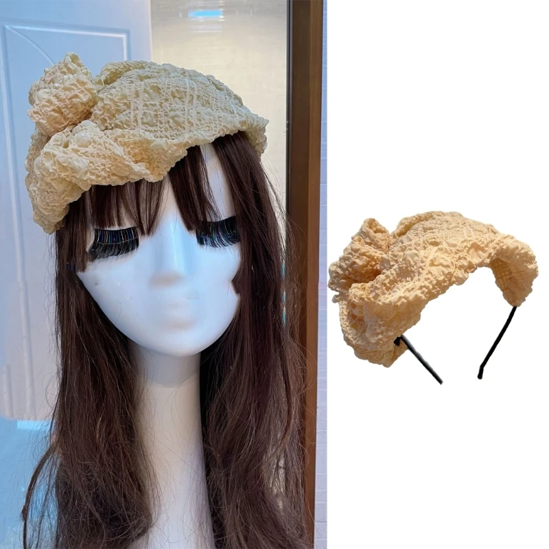 

Formal Dress Up Half Hat Hairhoop Dinner Party Hairband Trendy Half Cap Headband