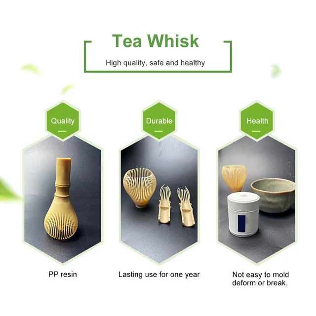 Frusta Per Tè Matcha In Resina - Set Per Cerimonia Del Tè Giapponese, Design Ergonomico - Foto 6