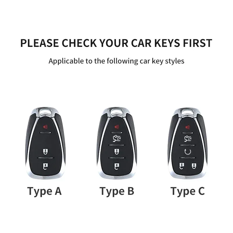 New Leather Car Remote Key Case Cover Shell for Chevrolet-Chevy Malibu Camaro Cruze Traverse Sonic Volt Bolt Equinox