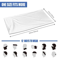 Make Your Own Personalized Customized Tube Bandana Breathable Face Shield Seamless Microfiber Covering Magic Snood Neck Gaiter 2