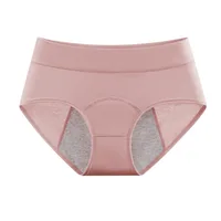 Culotte Menstruelle Taille Haute en Coton, Sous-Vêtement Menstruel 5
