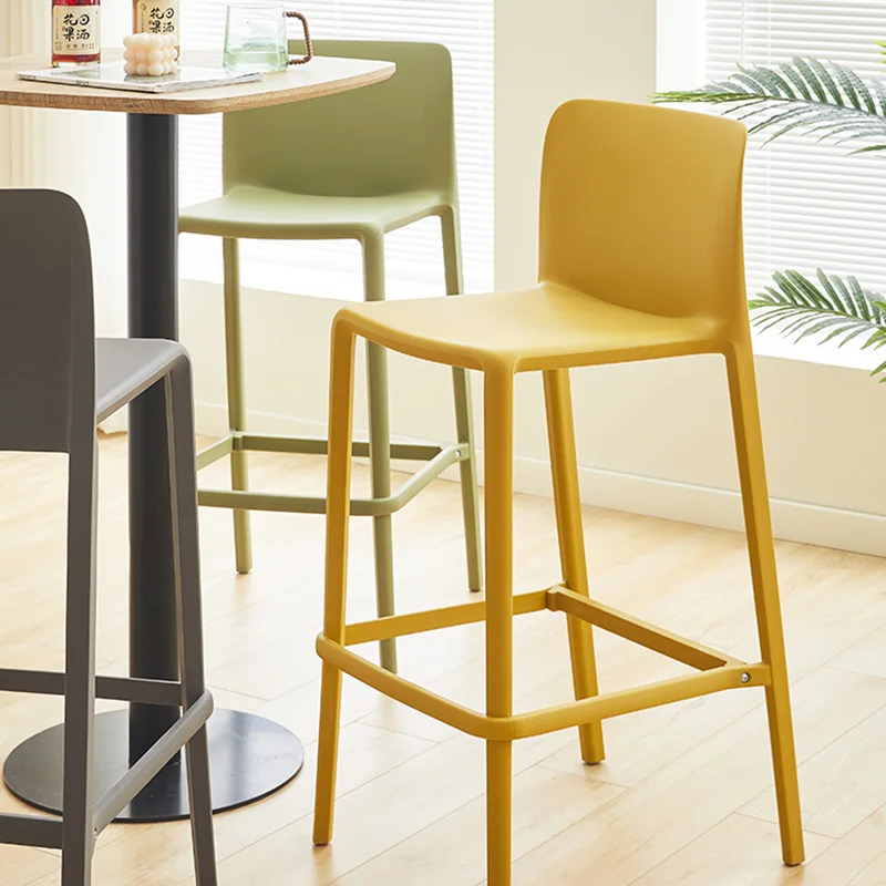 

Plastic Kitchen Bar Stool Free Shipping Ergonomic Modern Korean Bar Stool Luxury High Quality Banqueta Living Room Furniture