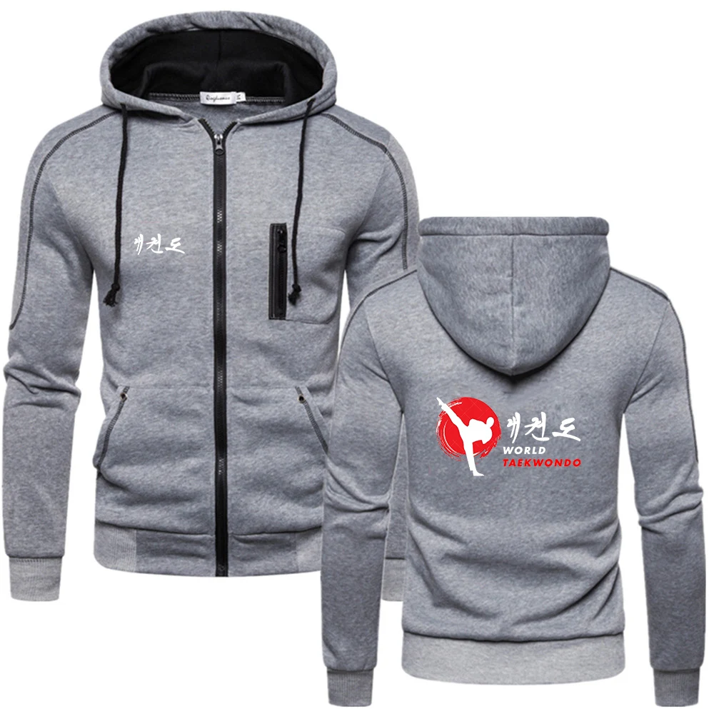 Men's Cotton Zipper Hoodie Fitness Sweatshirt