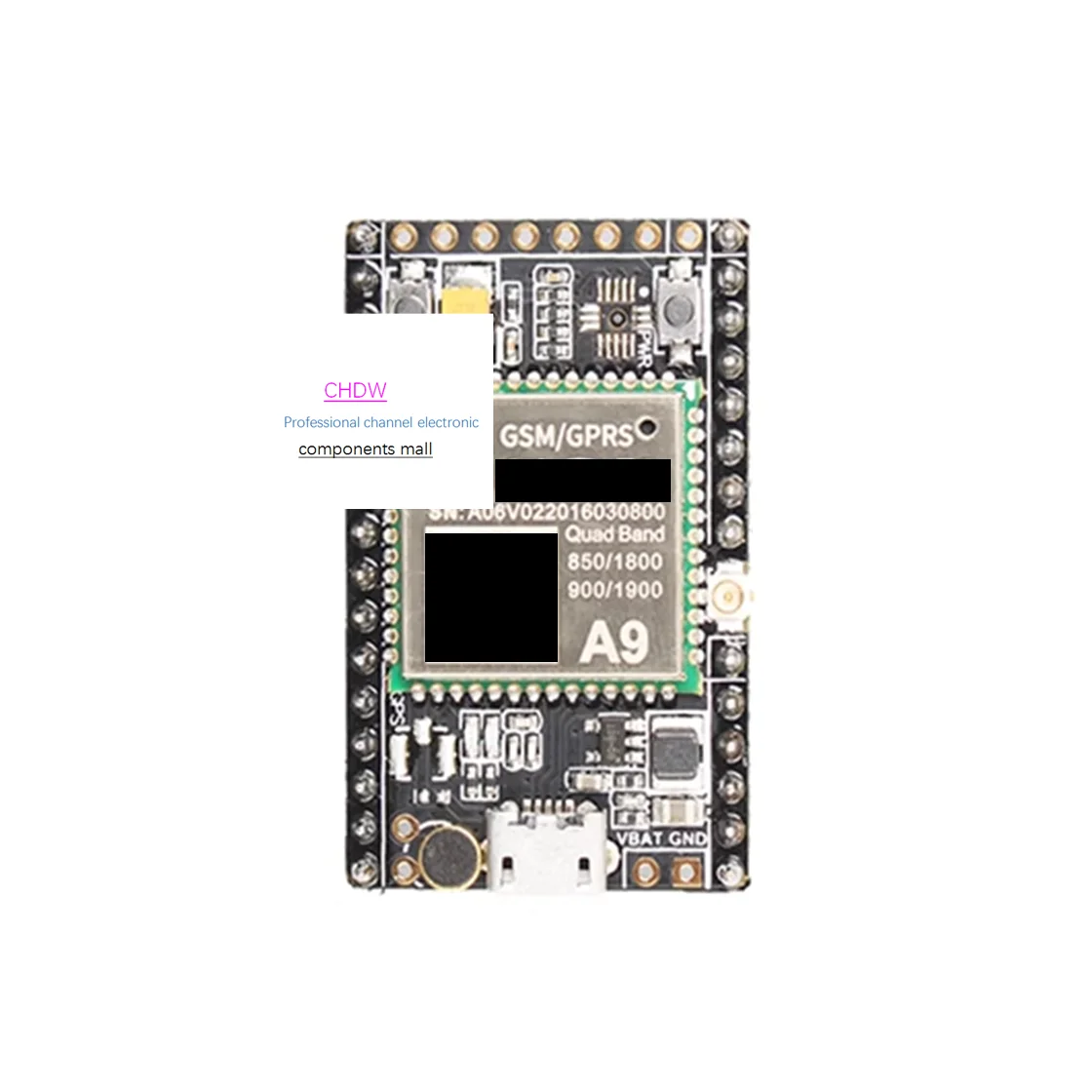GPRS+GSM development board A9 development board Pudding SMS/voice only supports mobile cards