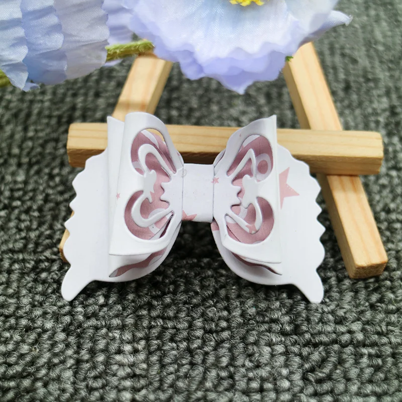 

Bow with Wings Metal Cutting Dies Stencils For DIY Scrapbooking Decorative Embossing DIY Paper Cards New Arrival