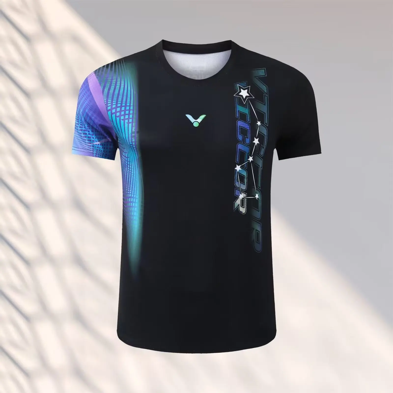 Customized a set of men's and women's badminton T-shirt shorts quick dry material breathable sweat absorption can print LOGO