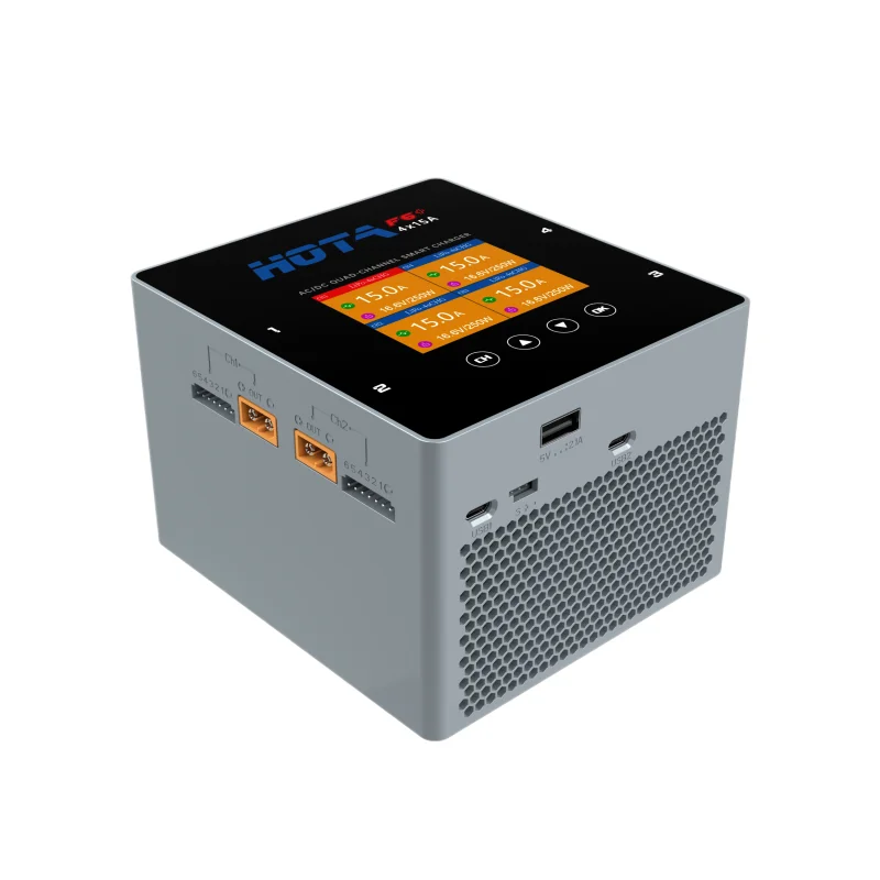 HOTA F6+ F6 PLUS AC 500W DC 1000W 15A Сбалансированное зарядное устройство Многофункциональное интеллектуальное зарядное устройство для литиевых батарей thumbnail 2