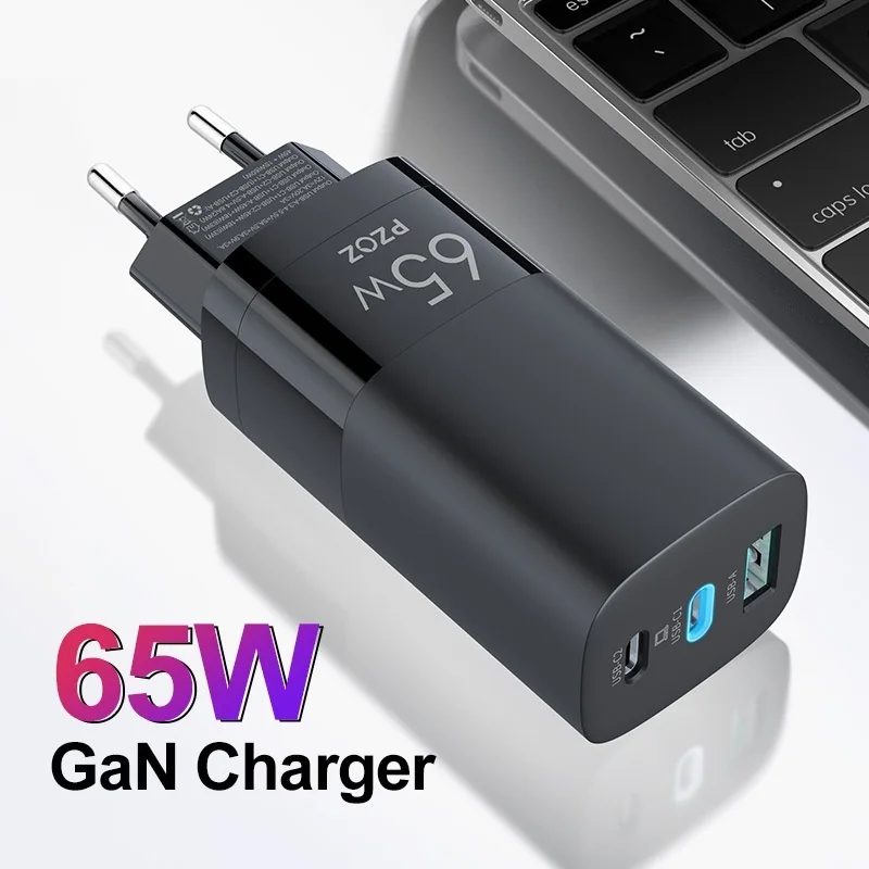 65W GaN Charger Quick Charge 4.0 3.0 Type C PD USB Fast Charging USB-C For Switch MacBook Air iPad Pro Samsung Note |