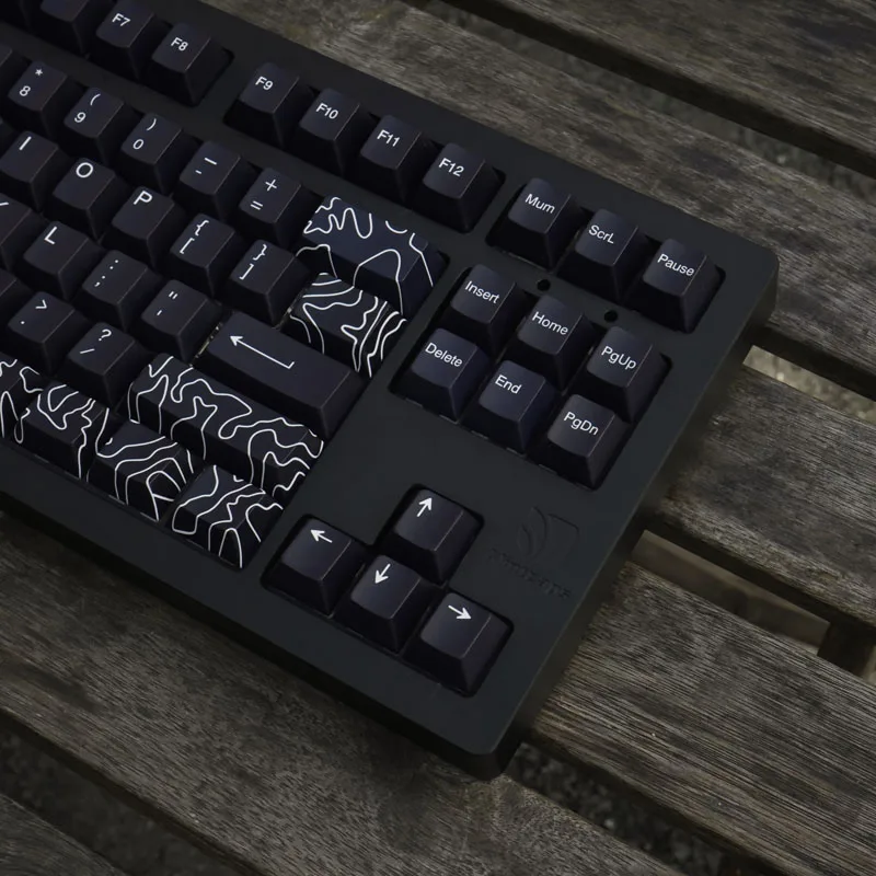 GMK-Canyon Preto Teclado Mecânico Key Cap, PBT