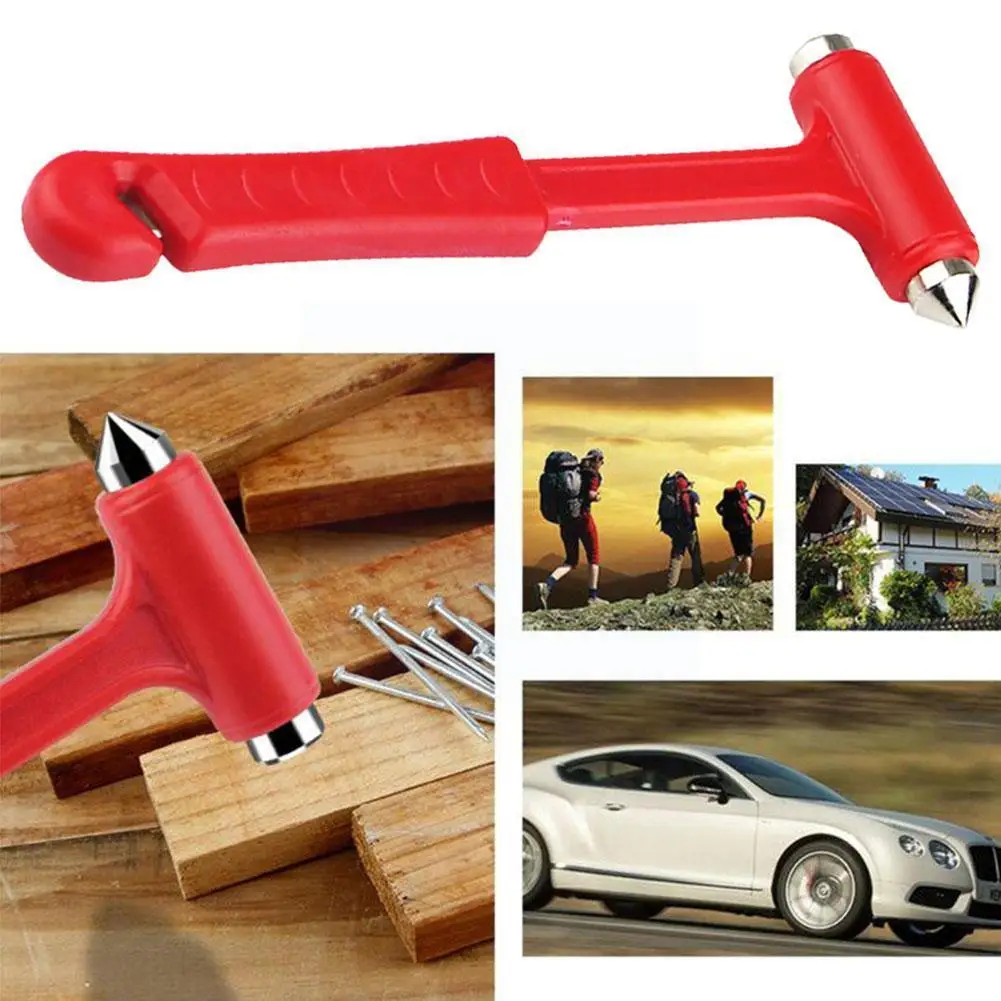 

Emergency Escape Tool Car Self-Help Escape Hammer Fire Artifact Rescue Emergency Window Car Hammer Red Knocking Glass Break D8Q5