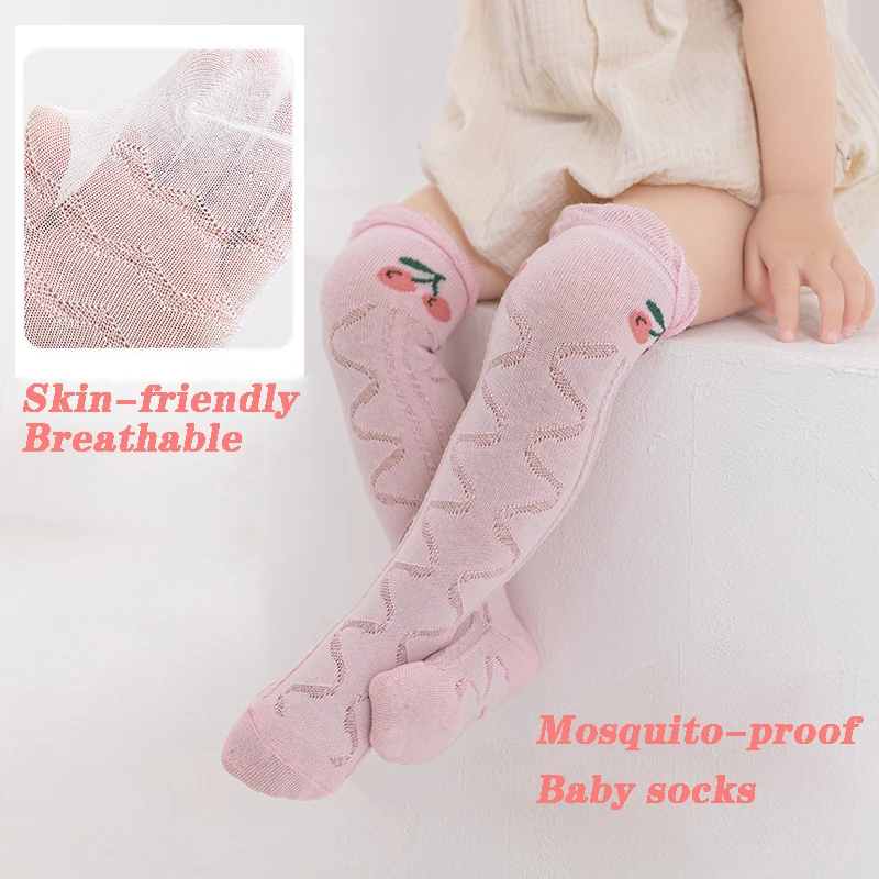 Baby Socks Cotton Girls Tights Princes Bowknet Baby Boy Pantyhose Summer Spring Autumn New Style Trousers Lace Mosquito-proof Socks Breathe