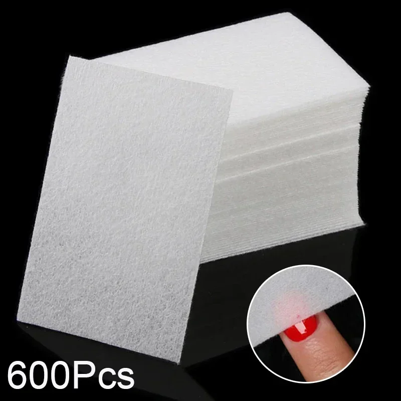 540-100Pcs Nail Polish Remover Wipe Nail Cleaning Pads UV Gel Remover Paper Non-Woven Nail Pads for Beauty Salon Manicure Tools 2