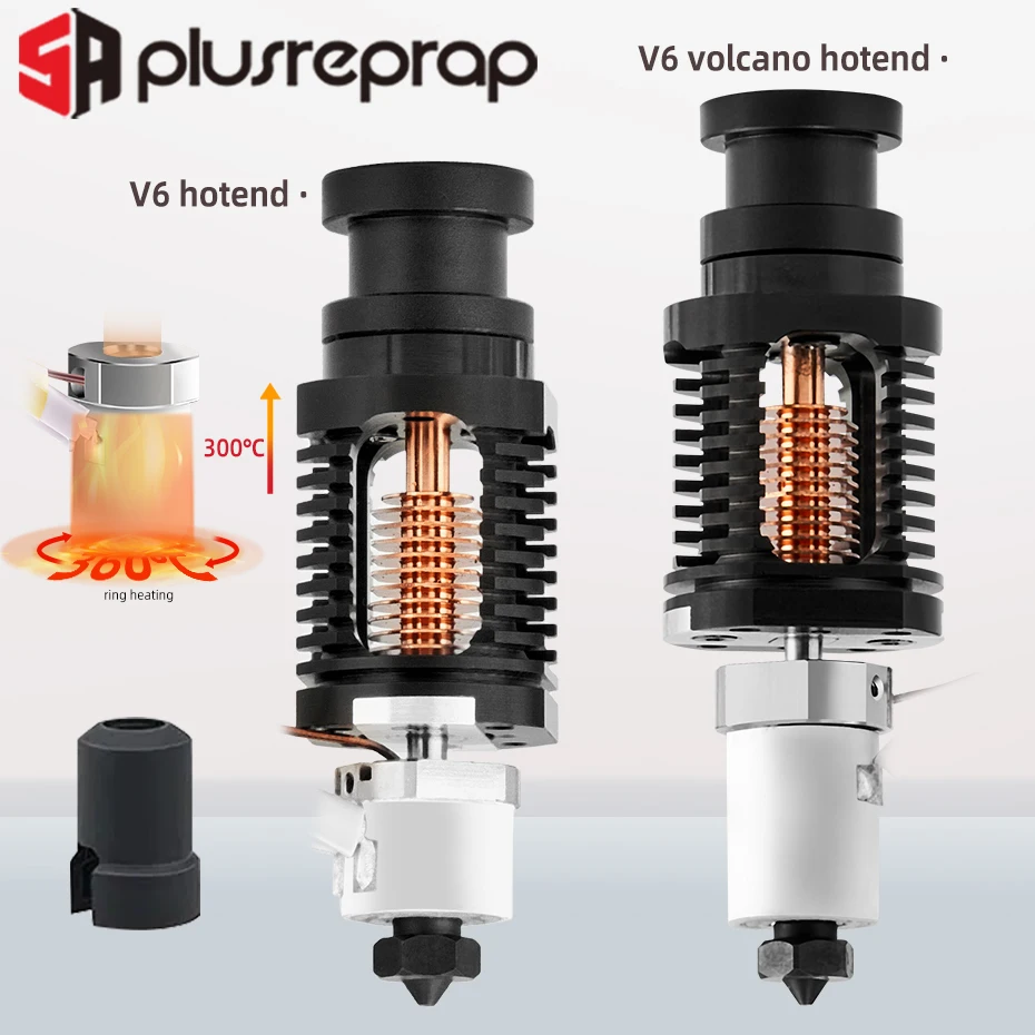 Hot End Cerâmica Aquecimento Núcleo Kit Bimetal Heatbreak Bocal de Aço Endurecido Cr10 Voron 24 Ender E3dv6