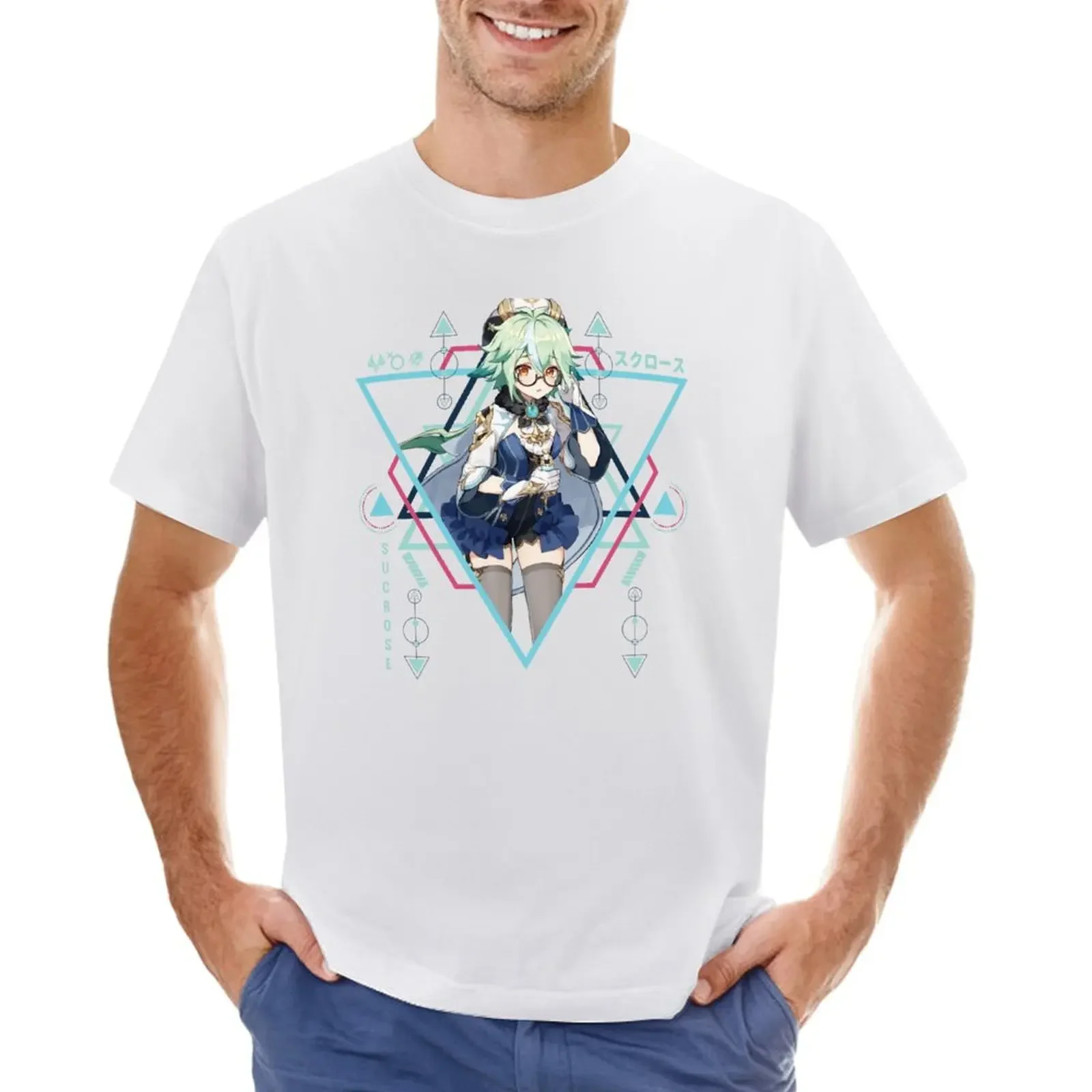 

Sucrose Genshin Impact T-shirt quick-drying for a boy mens graphic t-shirts big and tall