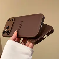 Personalized Luxury Customized Name 3D DIY Hot Engrave Faux Leather Phone Case For iPhone 17 16 15 14 13 Pro Max Plus Air 5