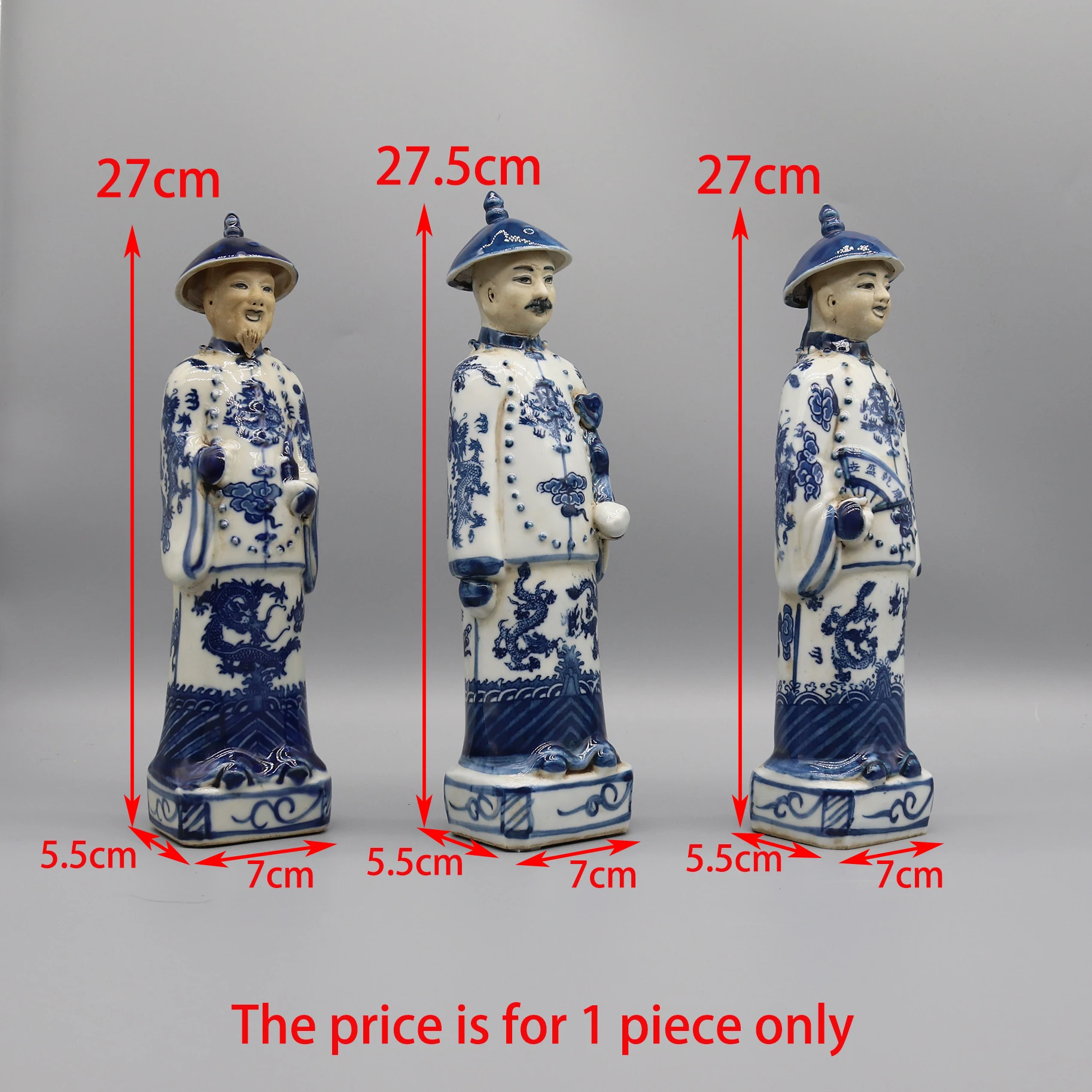 Chinese Qing Dynasty Emperor Statue, Porcelain Ancient Figurine, Table  Accessory, Home Decoration - AliExpress, image size:1825x1825