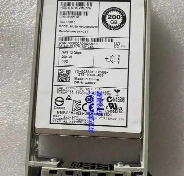 For G860Y 0G860Y 200G SSD 12GB 2 5 inch SAS Combe Storage Solid State Drive
