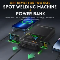 1FNIRSI SWM-10 Portable Battery Spot Welder DIY Mini Welding Machine 18650s Battery Pack Welding Tool 5000mah Weldable 0.25mm 2