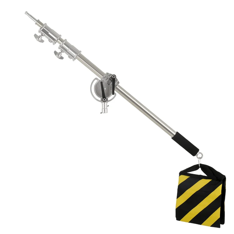 Stainless Steel Cross Arm 106cm-249cm Photo Studio Kit Light Stand With Weight Bag Photo Studio Accessories Extension Rod