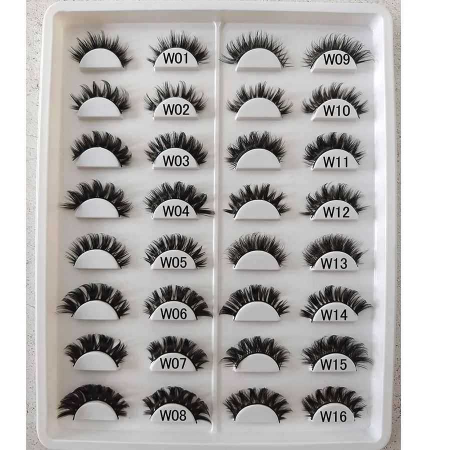 

3D Mink Lashes 10/20/30 Pairs Wholesale Faux Cils Wispy Fluffy Dramatic False Eyelashes Makeup Tool Extension Lashes maquiagem