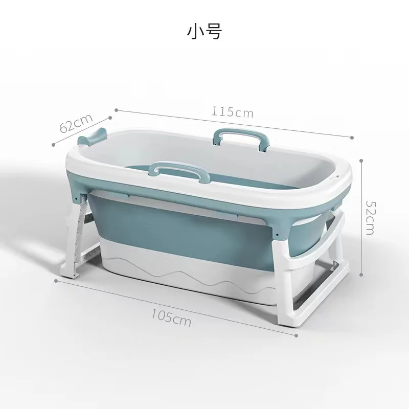 Bañera plegable Simple y portátil para ducha de bebé, bañera grande para  pies, productos de baño YX50FB - AliExpress