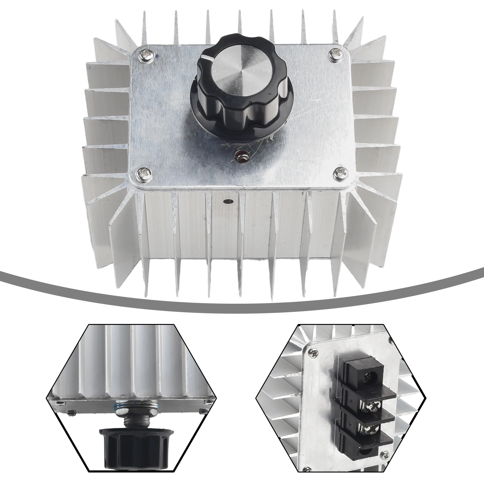 5000W AC SCR 전압 조정기 220V, 모터 속도 컨트롤러 및 온도 조절 장치 포함, 램프 디밍 및 모터 부하 관리용