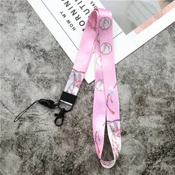 Luxury Floral Detachable Phone Charm Lanyard with Keycord and Credential Holder (T - 04)