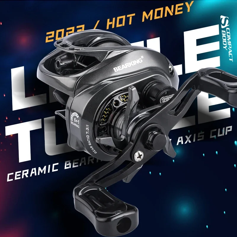 

Baitcasting Reel 7.3:1 High Speed 6+1 Ceramic Bearing Long Shoot Prevent Line Tangling Fishing Reel Fresh Saltwater Reel Fishing