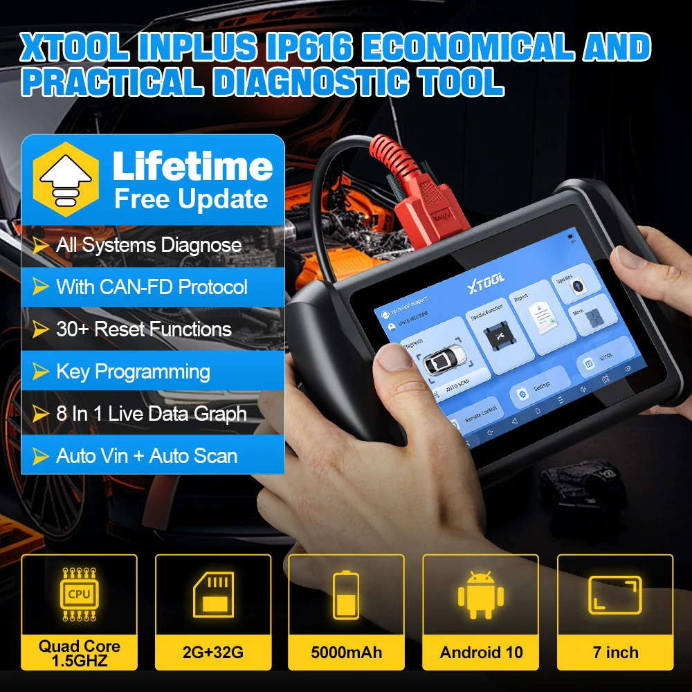 その他 PROGRAMMER'S TOOLKIT XTOOL D7 IP616 Auto Diagnostic Scan Tool Code Reader Scanner