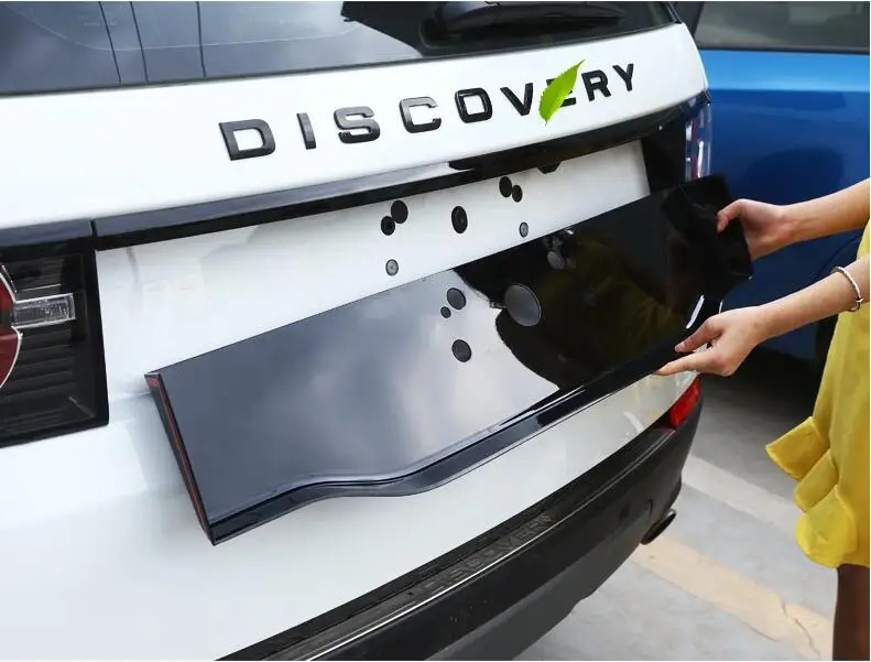 

ABS Black Rear Trunk Tail Door License Bottom SVR Frame Deck Lid Blank Cover For Land Rover Discovery Sport 2015-2022