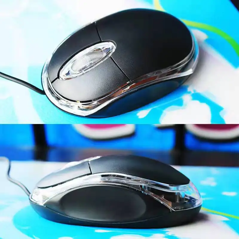 Luminescent Wired Mouse 1000dpi Computer USB Gaming Mice For PC Notebook Laptops Non Slip Wired Office Mouse