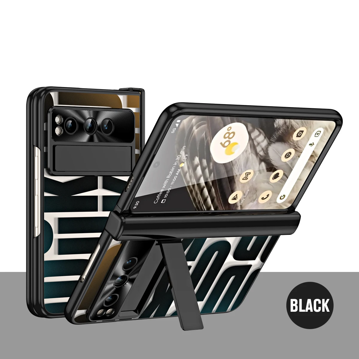 

Чехол Funda для Google Pixel Fold дыхательный ток, обшивка петлей, для Google Pixel, складная деталь со стеклянной защитной пленкой для экрана