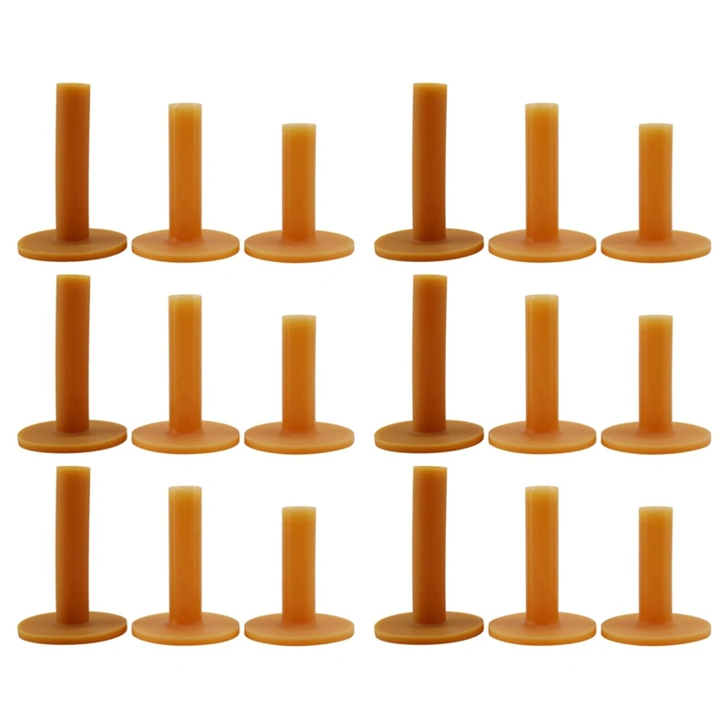 

18 Piece Golf Tees Coffee Durable Tee Driving Range 60/ 70/ 80 Mm