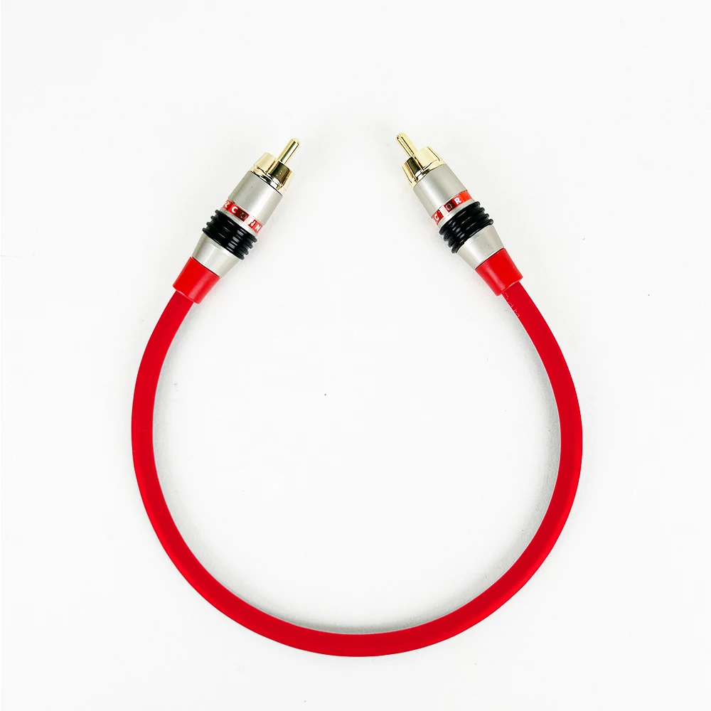 Guerguo 1 pc rca audio kabel rca männlich zu rca männlich kabel stereo audio kabel av für dvd tv cd sound verstärker 0,3 M-20M – Detail 4