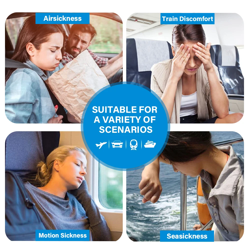 Sumifun Motion Sickness Patch 2/6/10/16Pcs Relieve Carsickness Dizziness Nausea Vomiting Anti Dizzy Medical Health Care Plaster