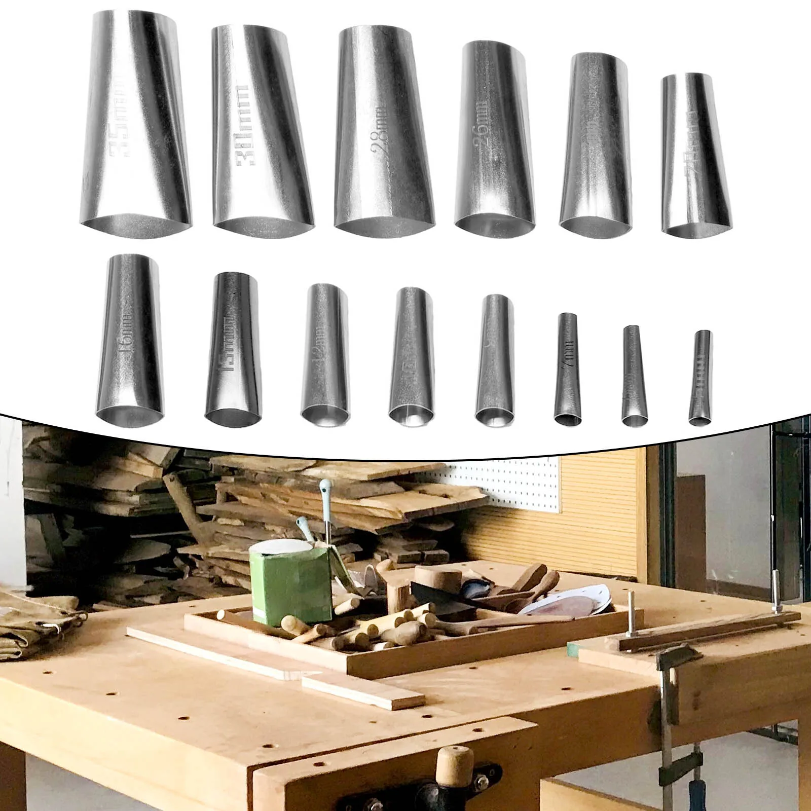 

Caulking Finisher Caulking Nozzle Silver 14pcs Caulk Applicator Stainless Steel Construction Tools Caulking Tips