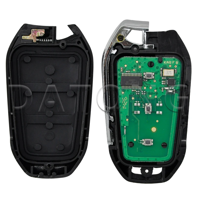 Datong World Car Remote Control Key For Peugeot 208 308 3008 508 5008 Citroen C4 C4L DS4 DS5 4A /ID46 Chip 434MHz