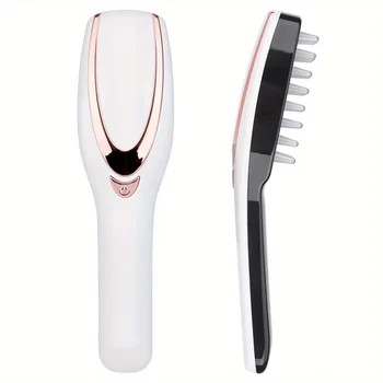 Electric Scalp Massager Brush - Soft Rubber Massage Comb with Electric Head Scraper Function for Relaxation and Hair Care 2
